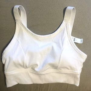 NEW Aerie white ribbed padded bralette (with tags)